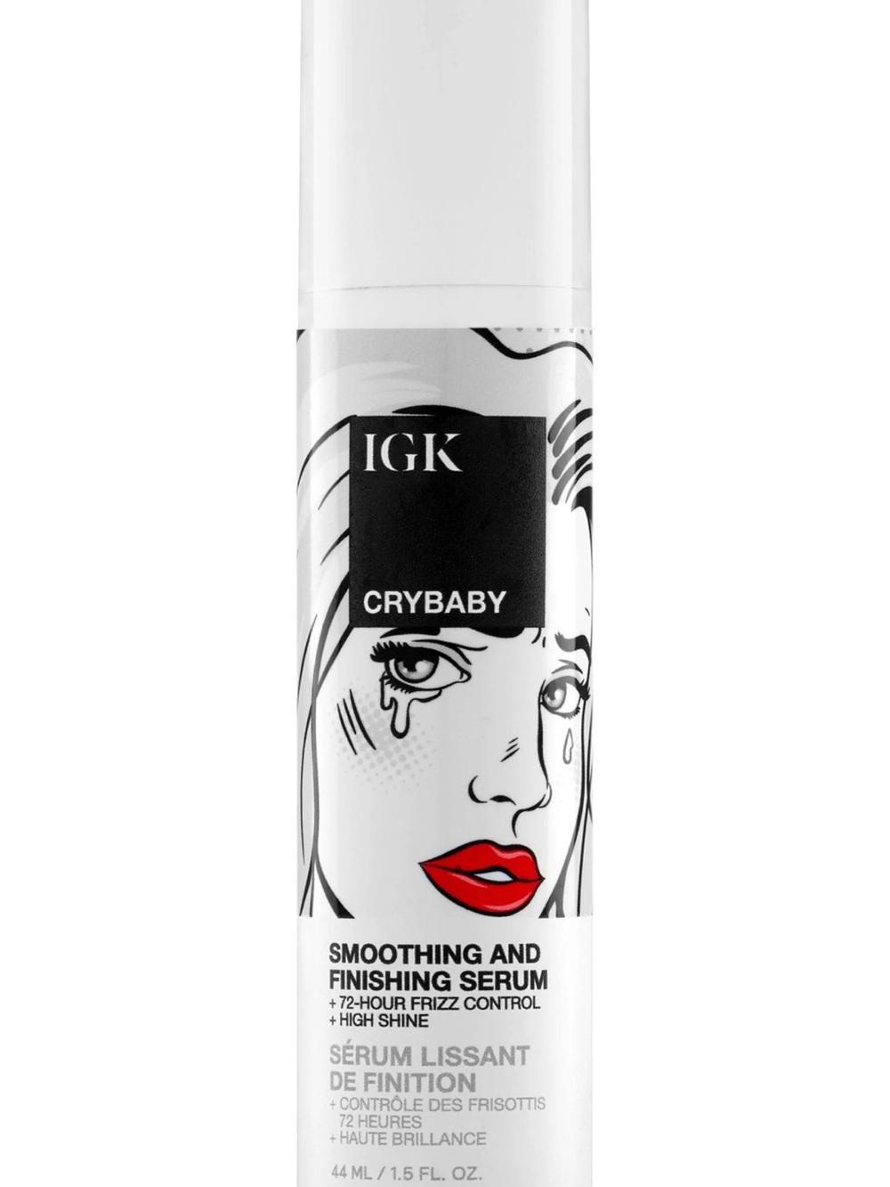 IGK Crybaby Smoothing & Finishing Serum - White with Red Accent
